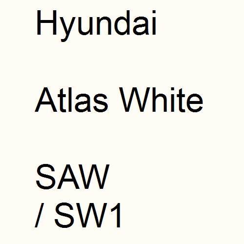 Hyundai, Atlas White, SAW / SW1.